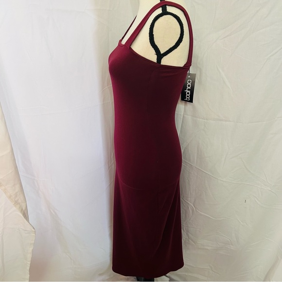 boohoo red maxi dress with slit - Picture 3 of 6
